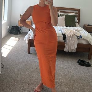 Commense dress in orange new with tag small